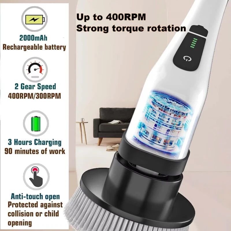 Scrubora™ Cordless Spin Scrubber